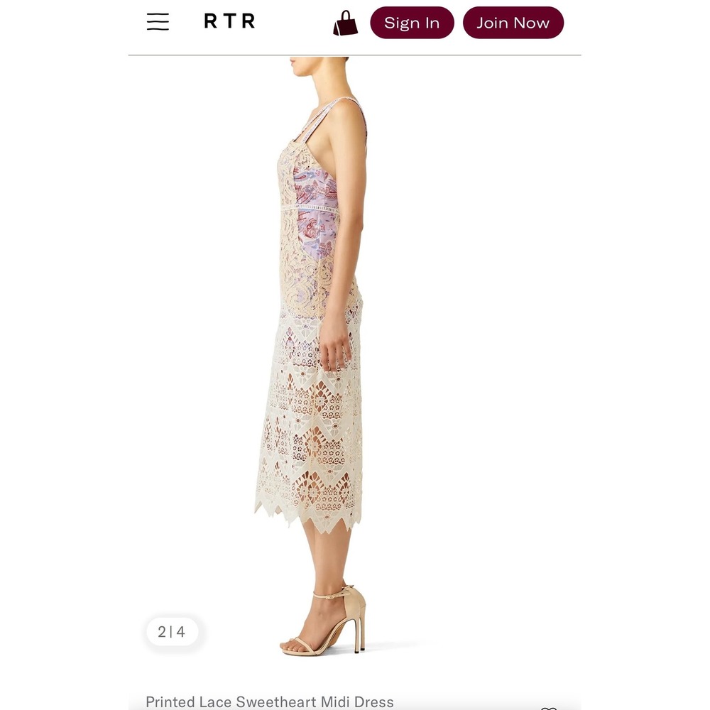 Free People Boho Crochet Festival Lace Paisley Maxi Dress Purple Size 10 Event - Picture 13 of 15